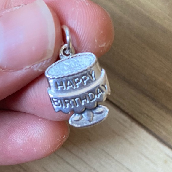 James Avery Tiny Birthday Cake Sterling Silver Charm - Picture 2 of 4